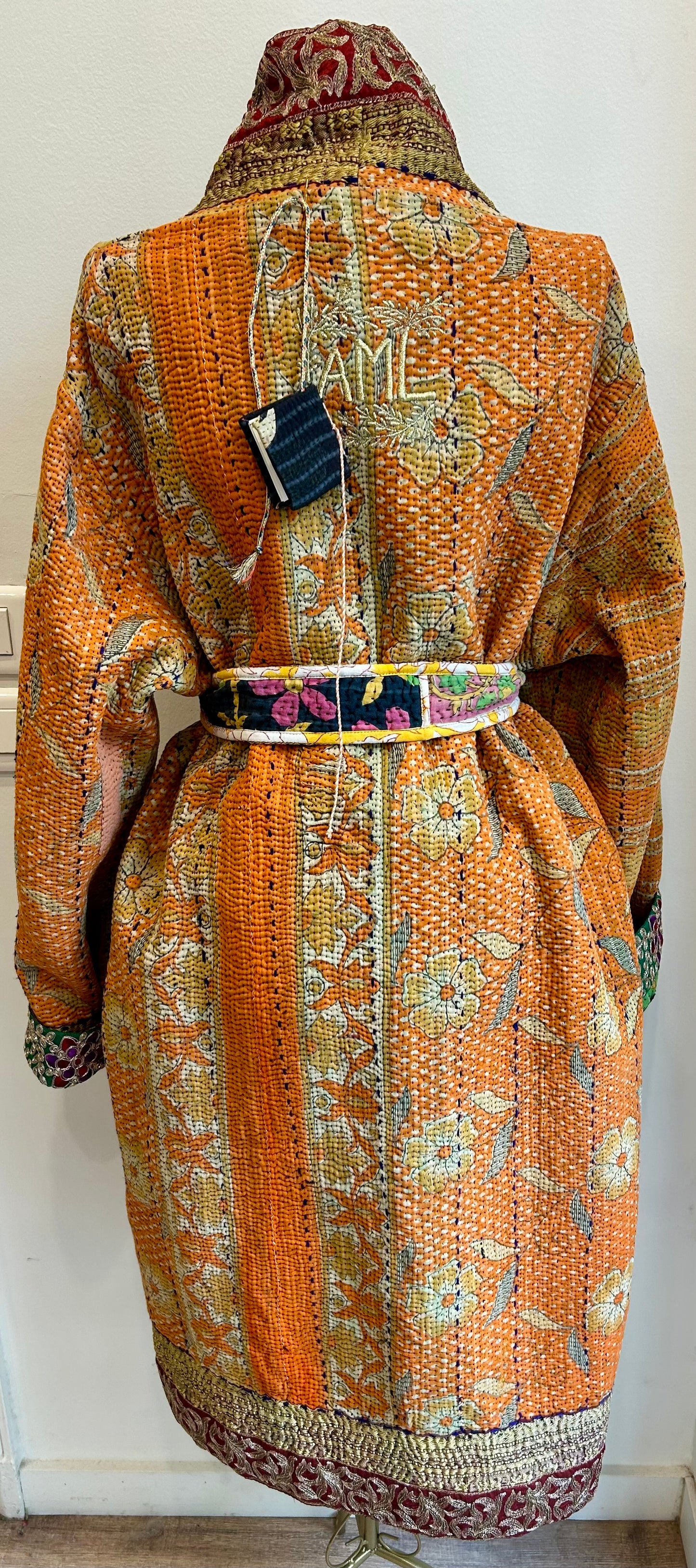 Manteau en Kantha