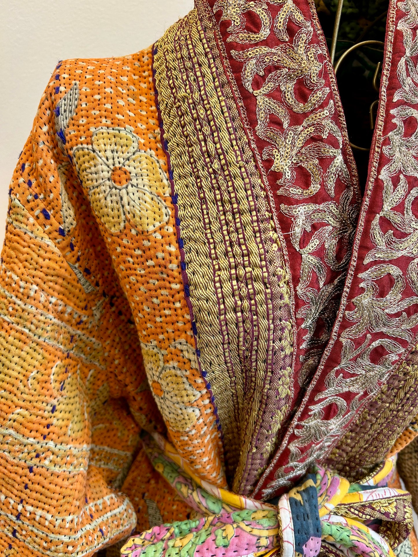 Manteau en Kantha