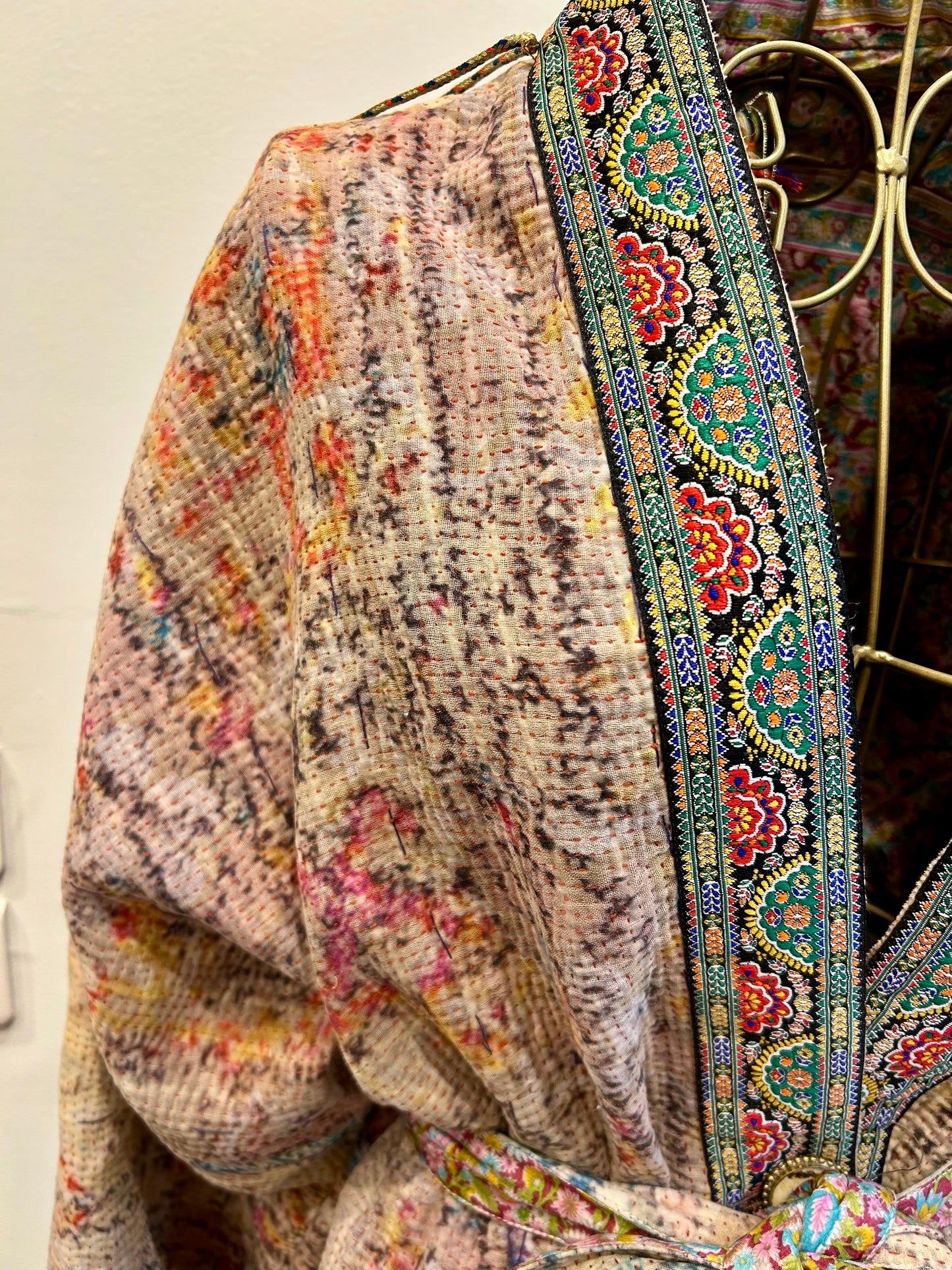 Manteau en Kantha
