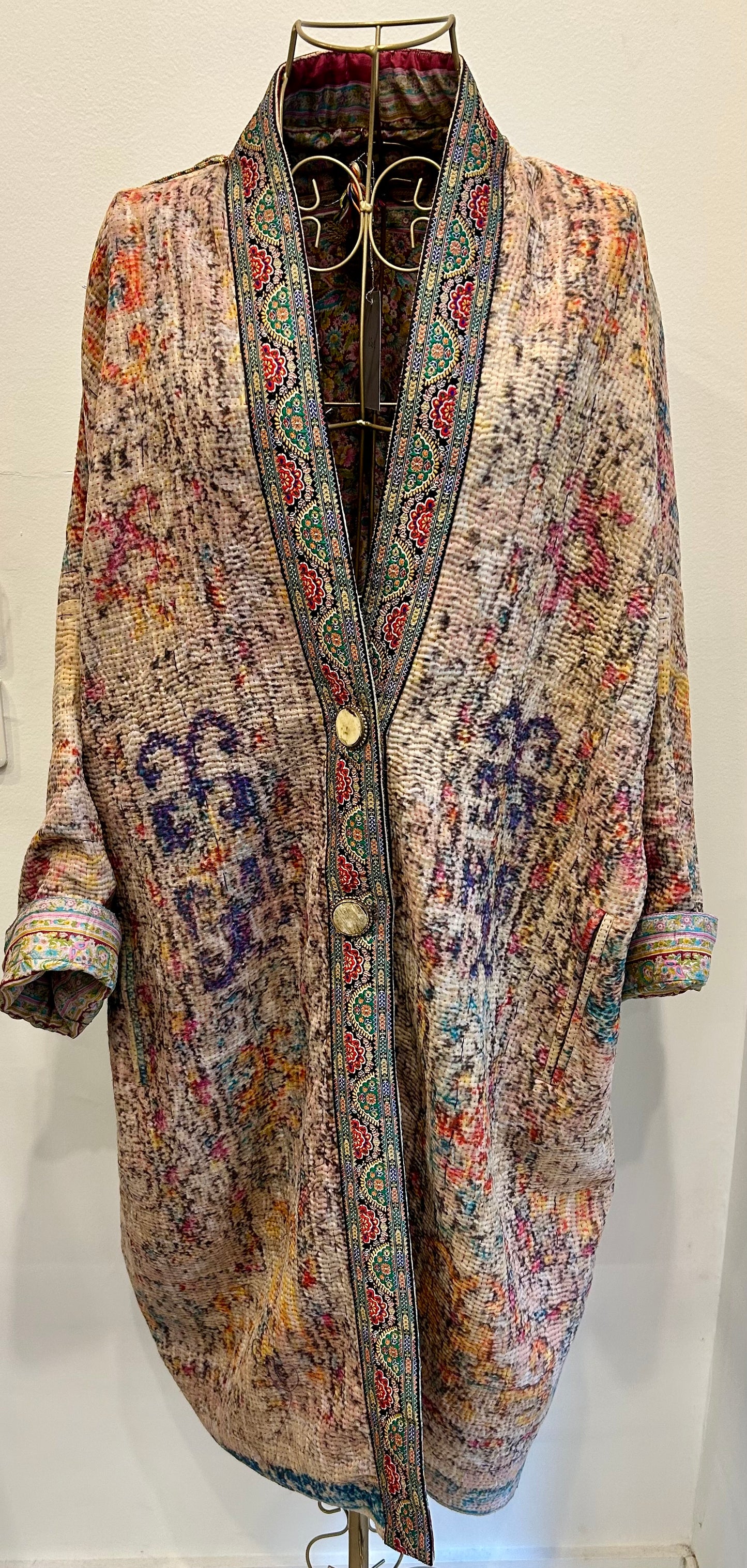 Manteau en Kantha