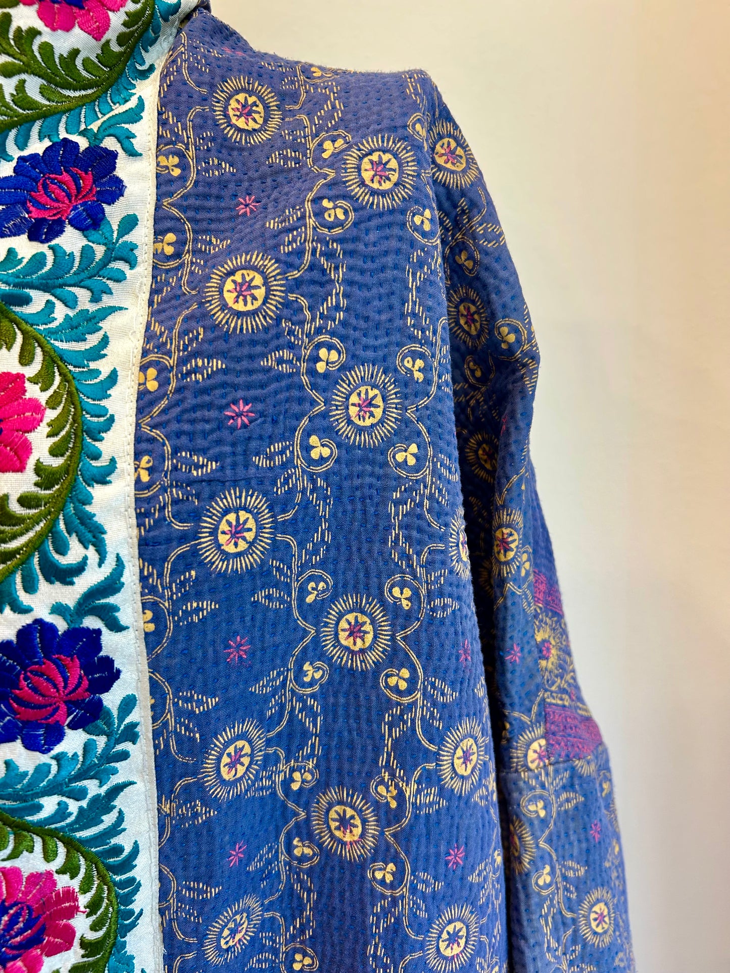 Manteau en Kantha