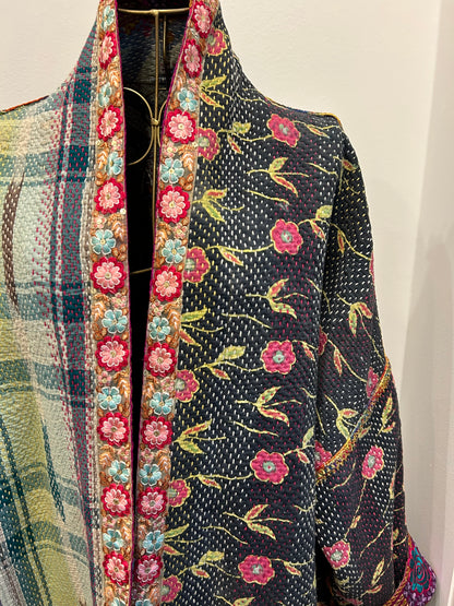 Manteau en Kantha