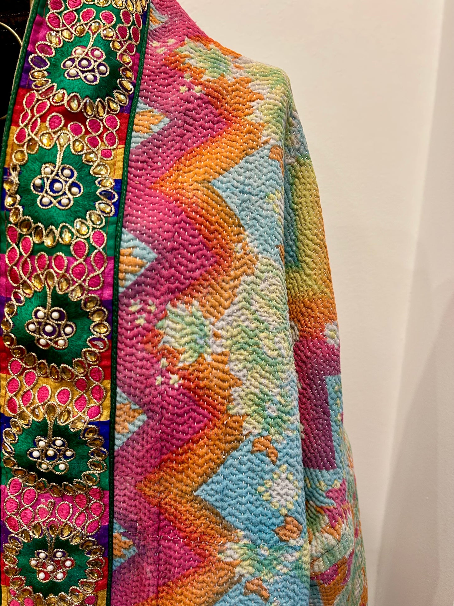 Manteau en Kantha