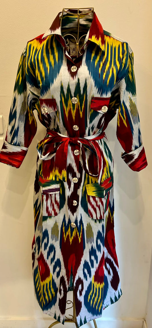 Robe en Ikat