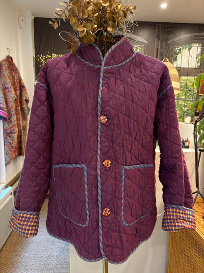 Doudoune matelassée en Khadi