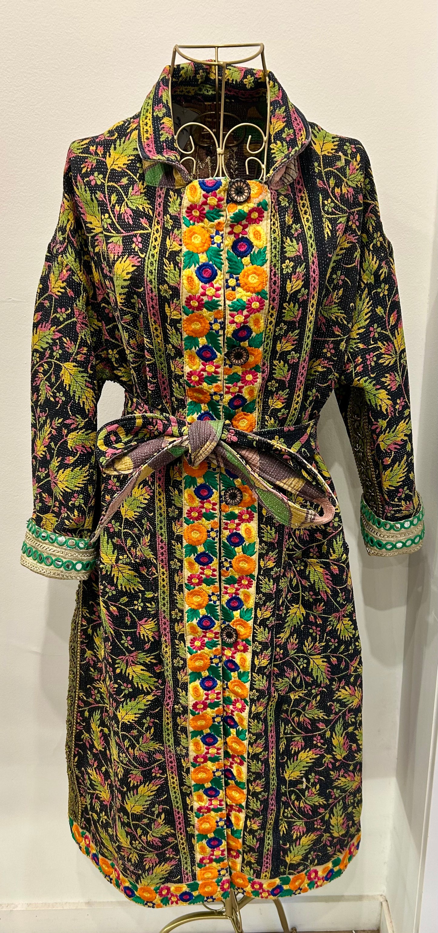 Manteau en Kantha