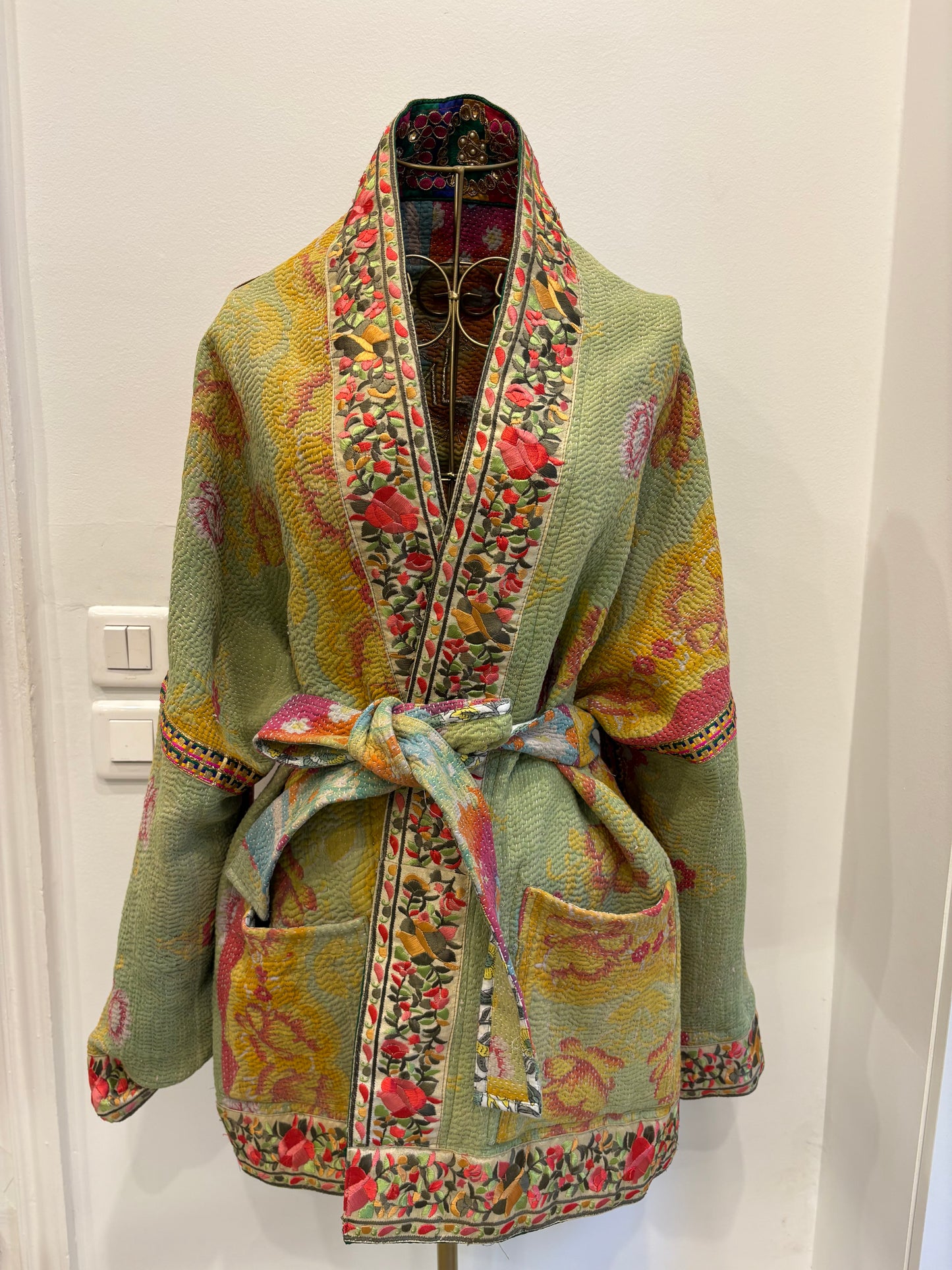 Veste en Kantha