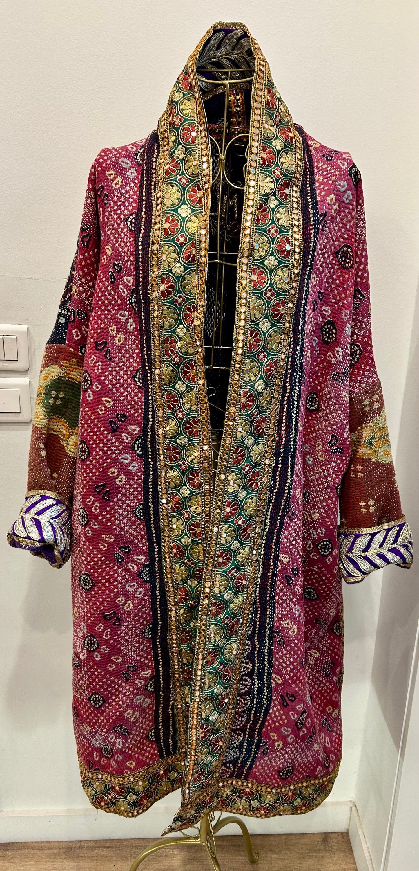 Manteau en Kantha