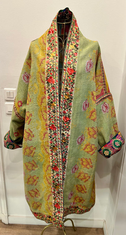 Manteau en Kantha