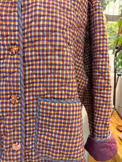 Doudoune matelassée en Khadi