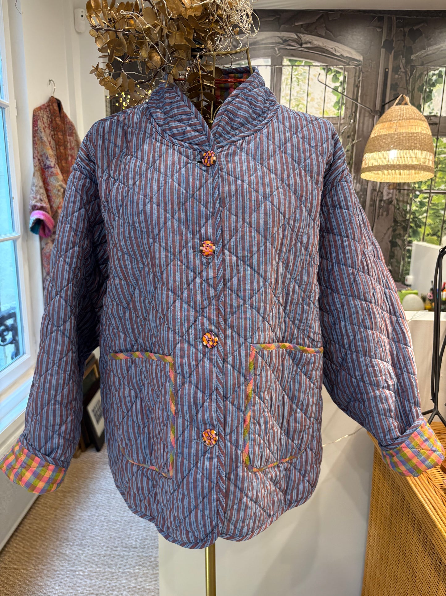 Veste matelassée en Khadi