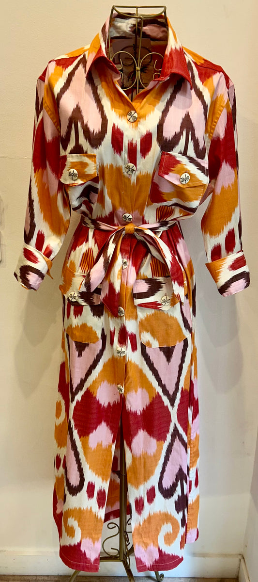 Robe en Ikat