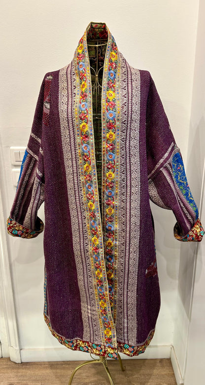 Manteau en Kantha