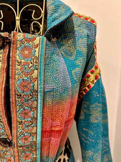 Manteau en Kantha