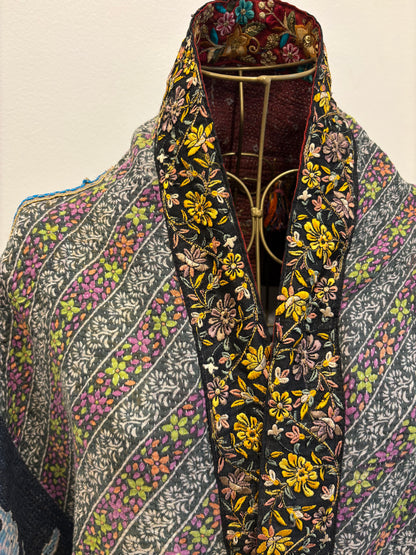 Manteau en Kantha