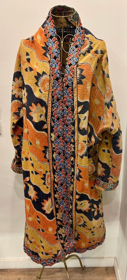 Manteau en Kantha