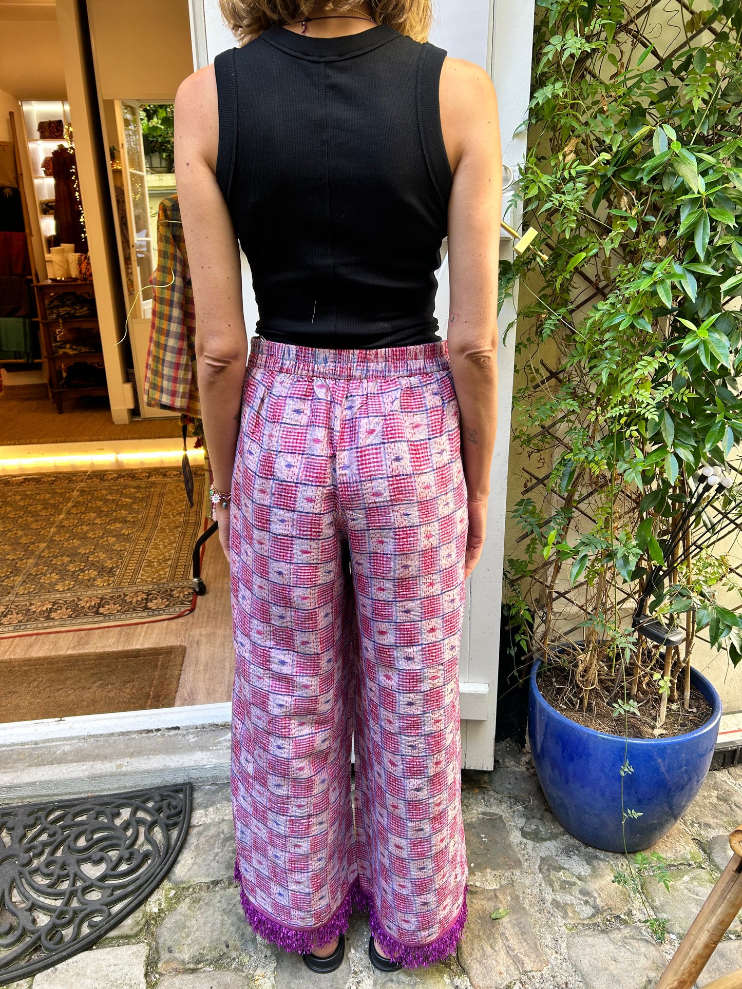 Pantalon en Kantha