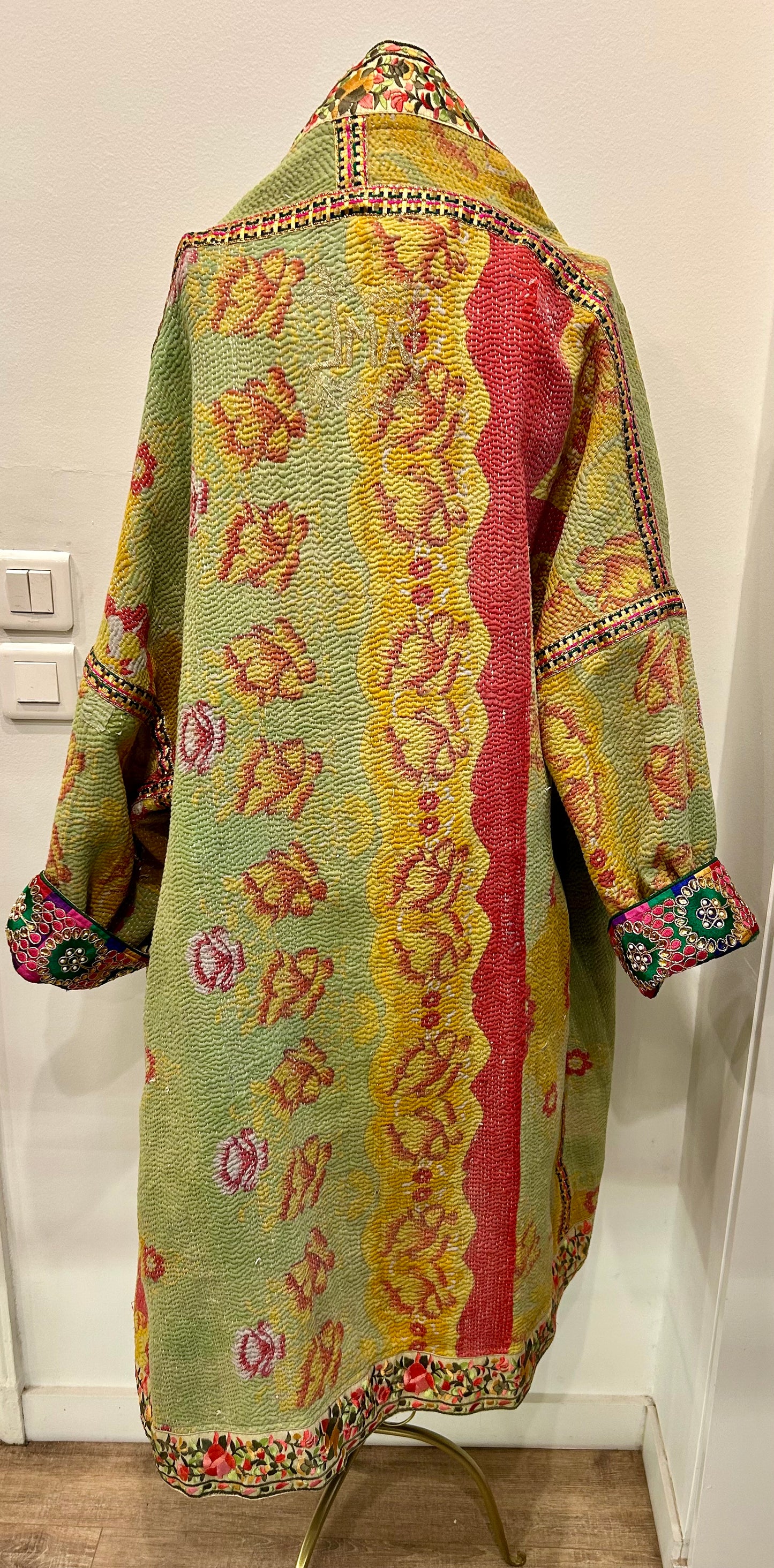 Manteau en Kantha