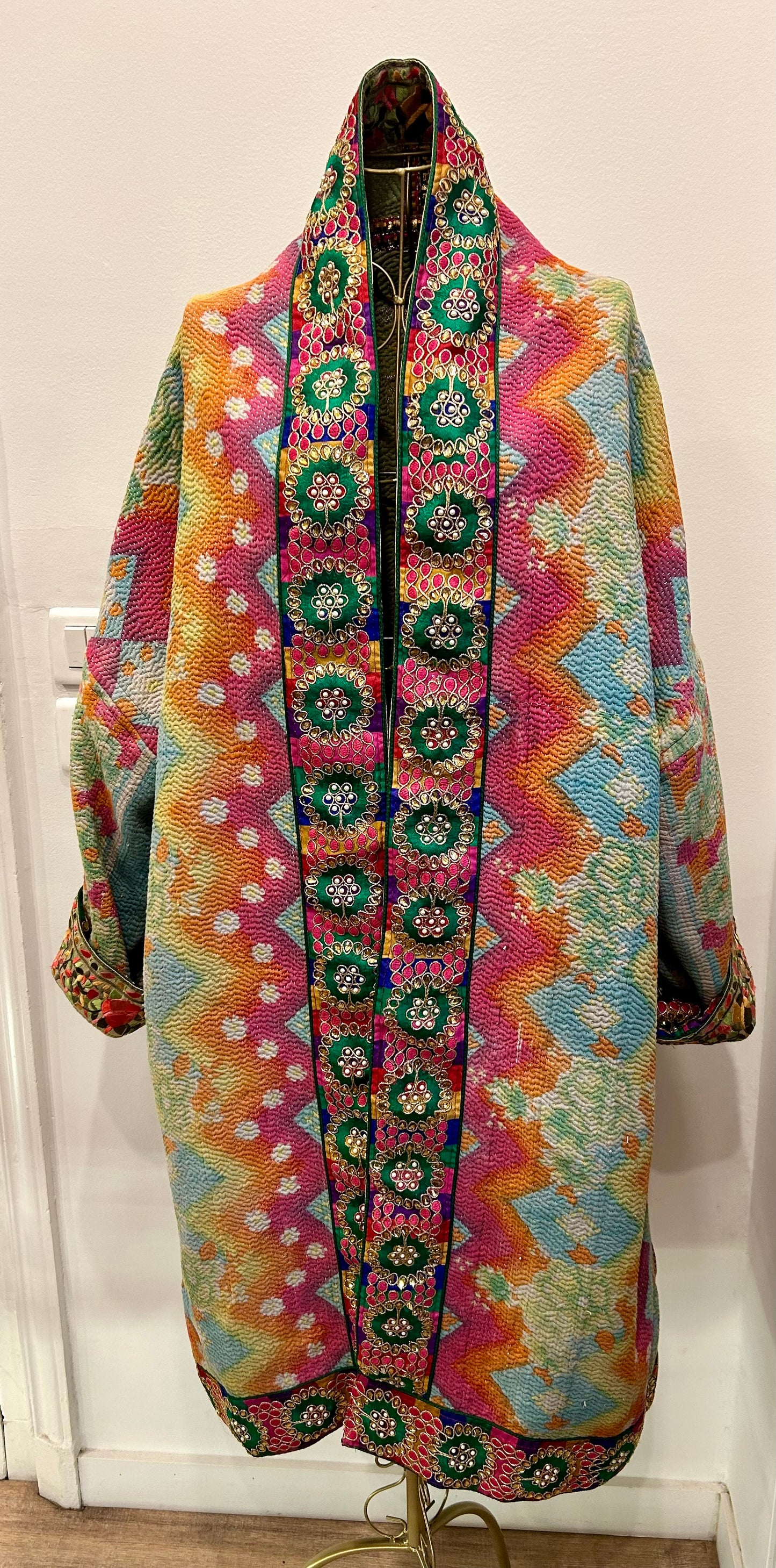 Manteau en Kantha