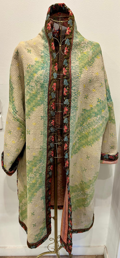 Manteau en Kantha