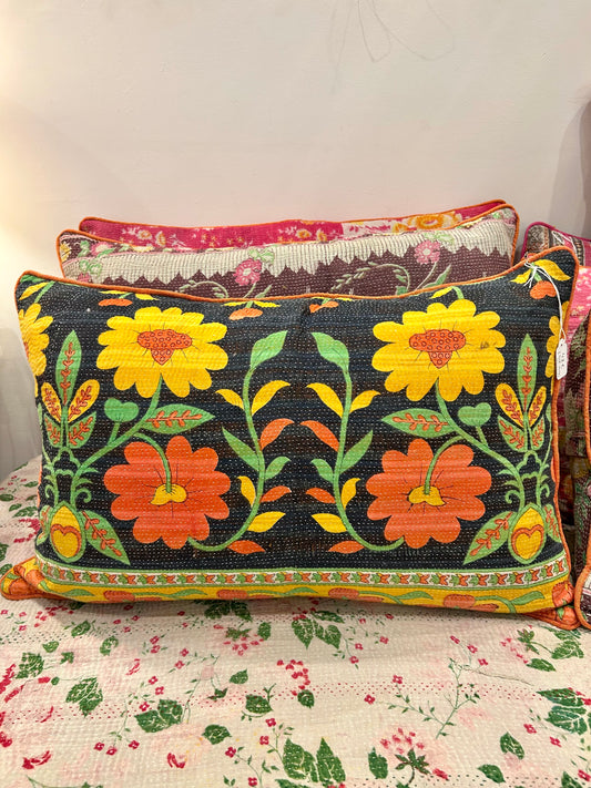Coussin en Kantha