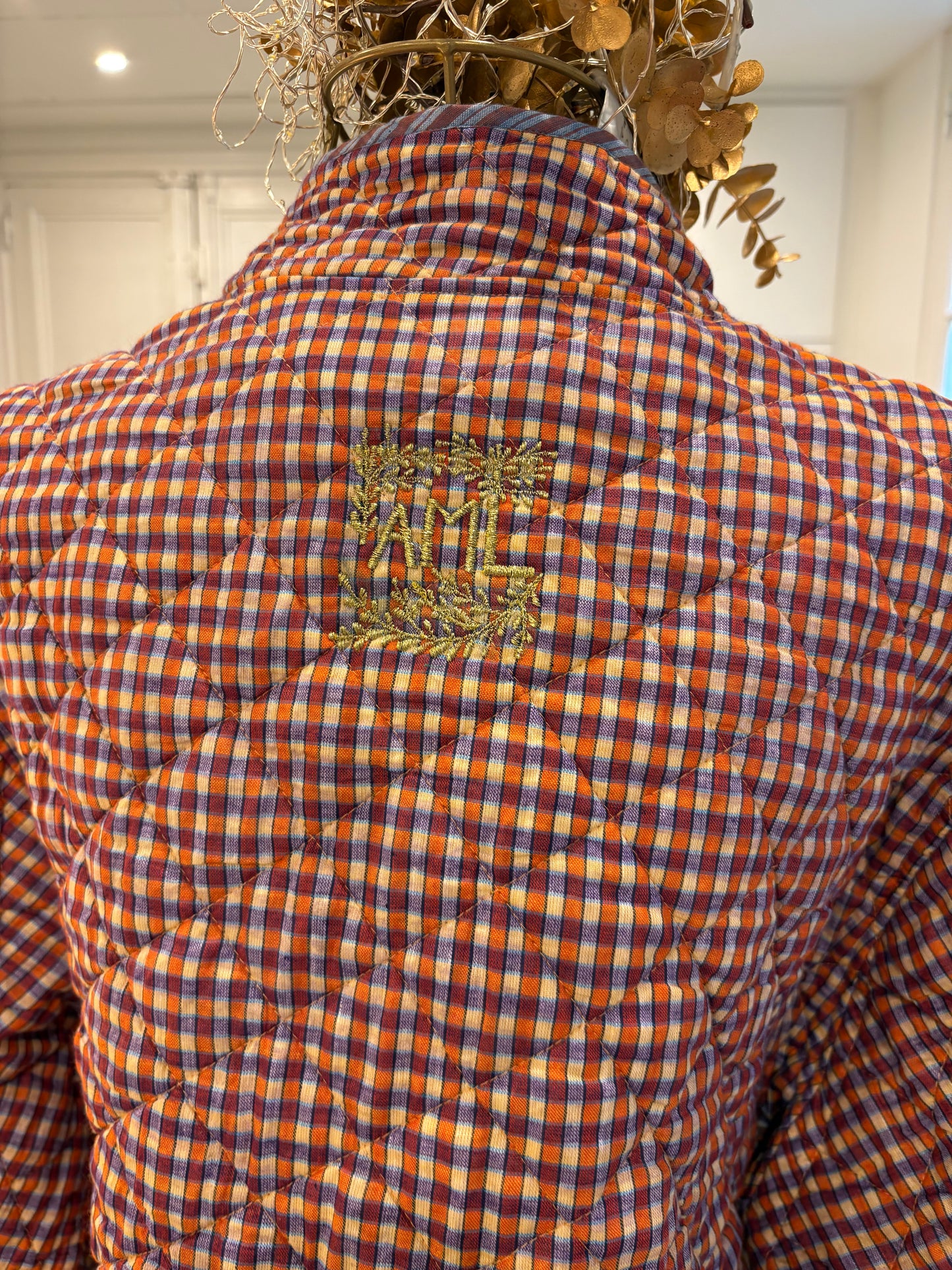 Doudoune matelassée en Khadi