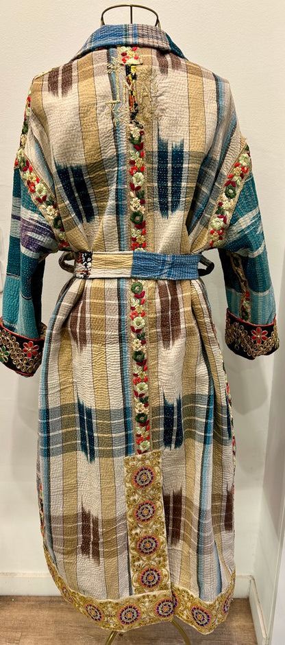 Manteau en Kantha